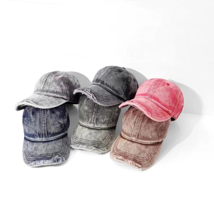 Fashion Soft Distressed Dad Hats Custom <b>Women</b> Men Washed Distressed Baseball <b>Caps</b> - Product Image 1