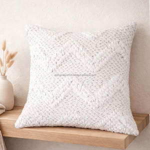 <b>Brown</b> Decorative Bed <b>Throw</b> Cotton Pillows Pillow Covers 18 X 18 Zigzag Design Handwoven Boho Cushion Cover - Product Image 4