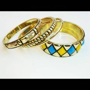 Thời trang Bangles nhựa với kim loại Bangle Set phụ nữ thời trang trang sức & phụ kiện handmade bán nhà máy trực tiếp - Product Image 5