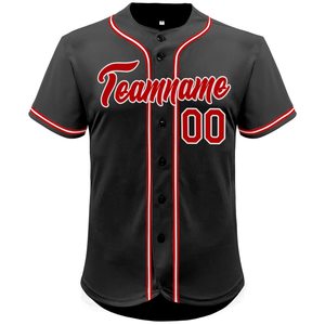 Maillot de baseball boutonné, fabrication directe d'usine, tissu Dry Fit, look baseball classique, couture personnalisée, transfert thermique - Product Image 4