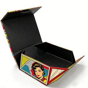 Custom Luxury Red Magnetic Rigid Gift <b>Box</b> Collapsible Paper Packaging for Wedding Birthday Valentine's Day <b>Party</b> - Product Image 5
