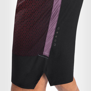 Men's Sporty Panelled Bermuda <b>Shorts</b> Mid Waist Elastic Quick Dry Spandex <b>Polyester</b> Geometric Print - Product Image 4