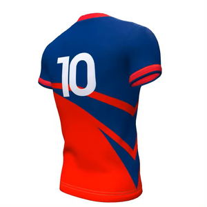 เสื้อฟุตบอลขายส่ง ชุดฟุตบอลสโมสร โลโก้สั่งทำได้ ระบายอากาศได้ดี แขนสั้น แห้งเร็ว เสื้อยืดกีฬาผู้ชาย - Product Image 6