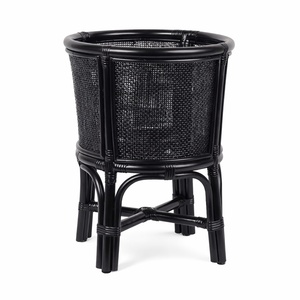 Soporte decorativo para plantas de madera, accesorio para jardín o patio, macetero de ratán ecológico. - Product Image 3