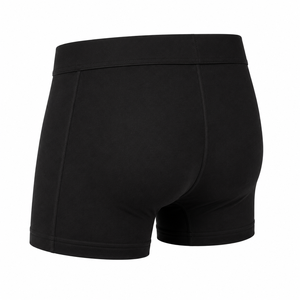 Boxers pour hommes couleur unie, haute élasticité, coupe confortable, taille mi-haute, respirants, ajustés, en Spandex/Coton, lavables en machine - Product Image 4