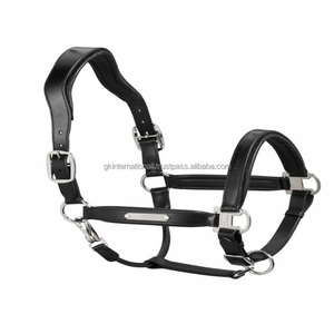 Cabestro para Caballo de Cuero Negro Premium, Doble Ajuste, Resistente, con Hebilla y Anillo de Latón Plateado, Tamaños Personalizados - Product Image 2