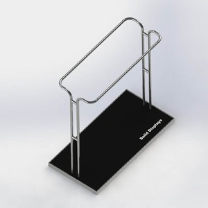 Asian Style Lightweight Metal Clothing Display <b>Stand</b> for Desktop Use - Product Image 2