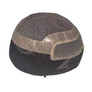 Perruque Toupet en Cheveux Humains de Los Angeles pour Hommes avec Patchs de Cheveux Indiens Remy et Non-Remy - Product Image 1