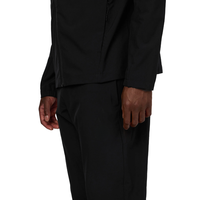 Ensemble survêtement coupe-vent personnalisé pour homme, en nylon/polyester tricoté, séchage rapide, sportif, à capuche, haute qualité, veste et pantalon