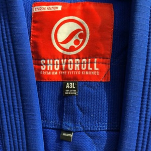 Personnaliser la série Blue Shoyorol # Kimono de Jiu-Jitsu Rétro 71 Competitor avec Sac, Kimono Brésilien BJJ, Uniforme d'Arts Martiaux CP-BJJ-21 - Product Image 5