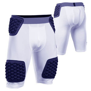 Shorts de compression de football avec protections intégrées pour les hanches, les cuisses et le coccyx, respirants et durables - Product Image 6