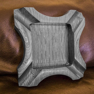 High Quality Damascus Pattern <b>Ashtray</b> Metal Smoking <b>Ashtray</b> for Cigars Cigarettes Elegant Home Office Decor - Product Image 5