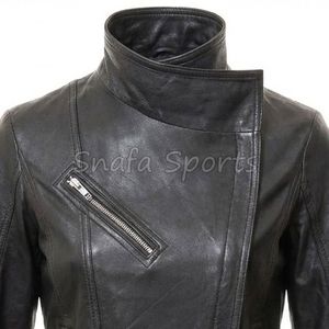 Chaqueta Corta Elegante de Cuero Sintético Negro para Primavera/Invierno, Ligera y Transpirable, Estilo Urbano - Product Image 3