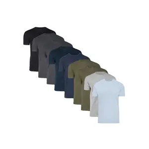 Футболки разных цветов, настоящие классические футболки премиум-класса, Классическая футболка для экипажа, мужская рубашка премиум-класса