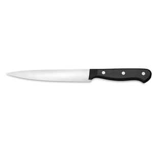 Cuchillos de Trinchar de Acero Inoxidable Premium con Hoja Larga y Afilada, Mango Negro con Triple Remache para Cortar Carne y Asados con Precisión - Product Image 1