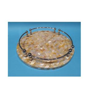 Bandeja de Nácar de Primera Calidad con Diseño de Hoja Redonda, Organizador de Vino, Artesanía, Superventas - Product Image 6