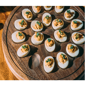 Wooden <b>Egg</b> Slicer Tray 24 Slots For Deviled <b>Eggs</b> Serving Plate With Convenient Design With Wholesale Supplies - Product Image 4