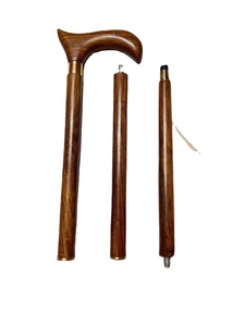 Bastón de madera de cabeza dorada de diseñador de aluminio antiguo, bastón plegable clásico para una ayuda de movilidad elegante para hombres y mujeres - Product Image 5