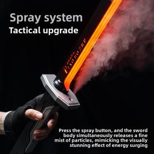 <b>Light</b>-Up Toy Sword with Spark Effects, Metal Clash Sound & Mist Spray, <b>Pull</b>-Out Blade Action Kids Roleplay Sword - Product Image 4