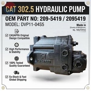 Pompe hydraulique principale 209-5419 pour <span class=keywords><strong>mini</strong></span>-excavatrice Caterpillar 302.5, ensemble de pompe à engrenages Casappa DVP11-04S5 - Product Image 1