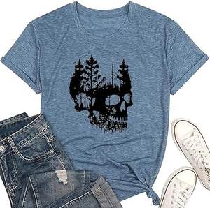 T-shirt décontracté pour femmes, doux et respirant, à manches courtes, à porter au quotidien - Product Image 1