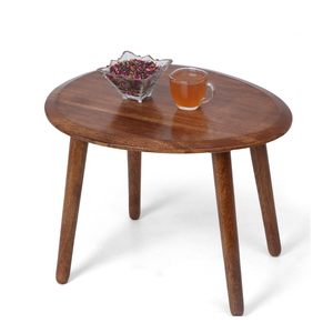 Mesa de Centro Ovalada para Sala de Estar, Mesa Moderna con Estructura Metálica y Tapa Elegante para Decoración del Hogar - Product Image 4