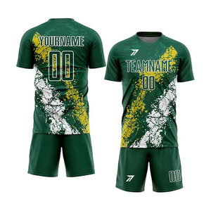 Maillot de football couleur néon pour hommes et femmes, vif et audacieux, respirant, séchage rapide, logo d'équipe personnalisé, numéro, OEM, vente en gros, Pakistan - Product Image 1