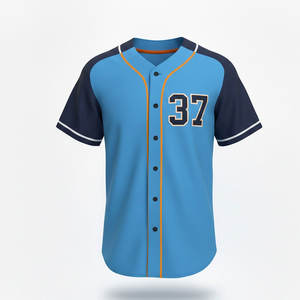 Camiseta de béisbol personalizada para hombre, corte atlético, tela transpirable, diseñada para brindar comodidad, flexibilidad y rendimiento en el campo. - Product Image 4