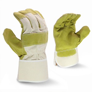 Gants de travail en Spandex/Coton avec bande réfléchissante, poignet élastique, pour une utilisation en extérieur en toutes saisons - Product Image 1