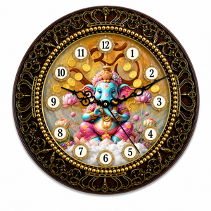 Personalized Plastic Wall <b>Clock</b> Decorative Silent Quartz Round Hanging <b>Clock</b> <b>Digital</b> Printing for Home Office Gift - Product Image 1