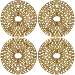 Eco Friendly Classic Handmade <b>Wood</b> 5mm Thick <b>Table</b> <b>Mats</b> for Plates Bowls Cups - Product Image 5