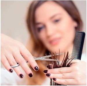 Stainless Steel Hair Scissors Curved Salon <b>Shears</b> Fine Cutting Barber Grooming <b>Tool</b> - Product Image 6