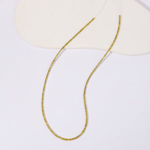 Collar de Diamantes Naturales Amarillos Oscuros de 50 Quilates, Corte Redondo, Auténtico, con Gemas de Ámbar Radiante Extraídas de la Tierra - Product Image 3