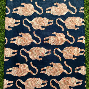 ผ้าฝ้ายพิมพ์ลายเสือแบบอินเดียขายดีปี 2026 สำหรับตัดเย็บเสื้อผ้า ขายเป็นหลาในราคาโรงงาน - Product Image 5