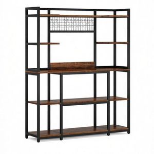 Scaffale Metallico Industriale Portatile e Pieghevole per Camera da Letto, Soggiorno, Ufficio e Garage, Stile Moderno, Scaffale da Cucina - Product Image 2