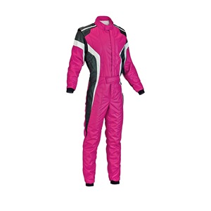 Combinaison de course moto unisexe à manches longues rose imprimée haute visibilité respirante pour toutes les saisons - Product Image 2