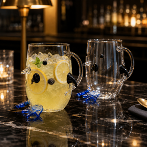 Verres à cocktail transparents en borosilicate faits à la main de 280 ml, sans plomb, coupe Martini, verres à margarita, verrerie de bar réutilisable en gros - Product Image 3