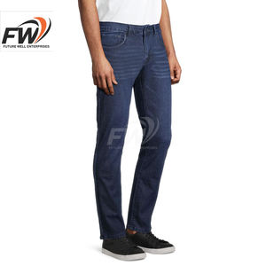 Jean en denim coupe droite et régulière pour homme, vente en gros OEM, nouvelle collection, style décontracté vintage, jean évasé en denim ciré pour homme - Product Image 5