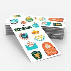 Hojas de Pegatinas Personalizadas, Pegatinas con Corte Kiss Cut, Etiquetas de Vinilo Premium Impermeables para Regalos Promocionales - Product Image 5