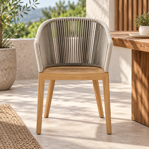 Apportez une touche d'élégance naturelle à l'extérieur avec une chaise en teck conçue pour le confort, la durabilité et un attrait intemporel. - Product Image 4