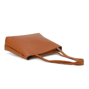 Sac fourre-tout durable pour femmes, sac à main en cuir véritable avec bandoulière confortable et grande capacité, parfait pour la personnalisation - Product Image 3