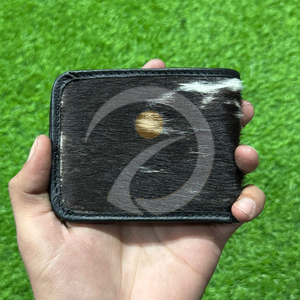 Portefeuille en cuir véritable style campagnard de luxe pour homme, porte-cartes en cuir fait main avec matériau en cuir de vachette durable - Product Image 4