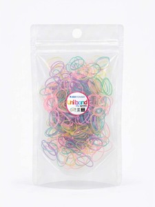 Élastiques à cheveux Unibond TPU transparents perlés, fabriqués en Corée, style simple, unisexe, usage quotidien, emballage en sachet OPP - Product Image 1