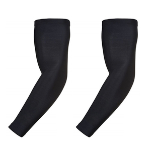 Manchon de cyclisme noir unisexe anti-UV en Spandex/Polyester imprimé par transfert thermique pour adultes, usage sportif - Product Image 2