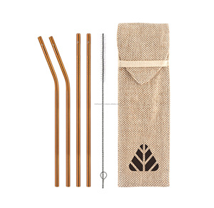 Pajitas de Cobre Elegantes y de Lujo para Cócteles y Smoothies, Ecológicas, Accesorios de Bar de Alta Calidad - Product Image 2