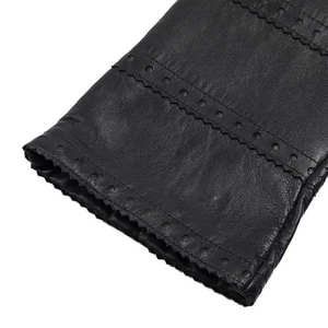 Gants longs élégants en cuir pour femme, très tendance, luxueux, doux, mode, chauds, pour l'hiver, longueur bras. - Product Image 2