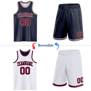 Maillot de basket-ball unisexe sans manches, respirant, réversible, en spandex/polyester, imprimé par transfert thermique, personnalisé pour l'équipe - Product Image 2