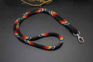 Cordón decorativo personalizado con cuentas para mujer, porta credenciales de moda a precio económico - Product Image 2