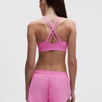 Soutiens-gorge de sport pour femmes, tendance, haute qualité, respirants, anti-plis, en Spandex/Nylon, bretelles réglables, maintien élevé, avec logo sur la coque