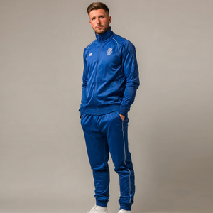 100% <b>Polyester</b> Sweatsuit Men Street Style Zipper Jacket Pants Set High Quality Sports Training Sweatsuit Men's - Product Image 5